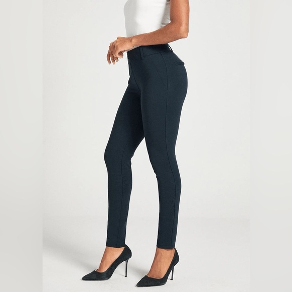 Betabrand Classic Dress Pant Yoga Pant Skinny Navy Size Medium Petite - Picture 1 of 8